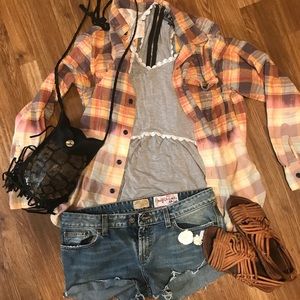 Oversized Funky Flannel size M $30